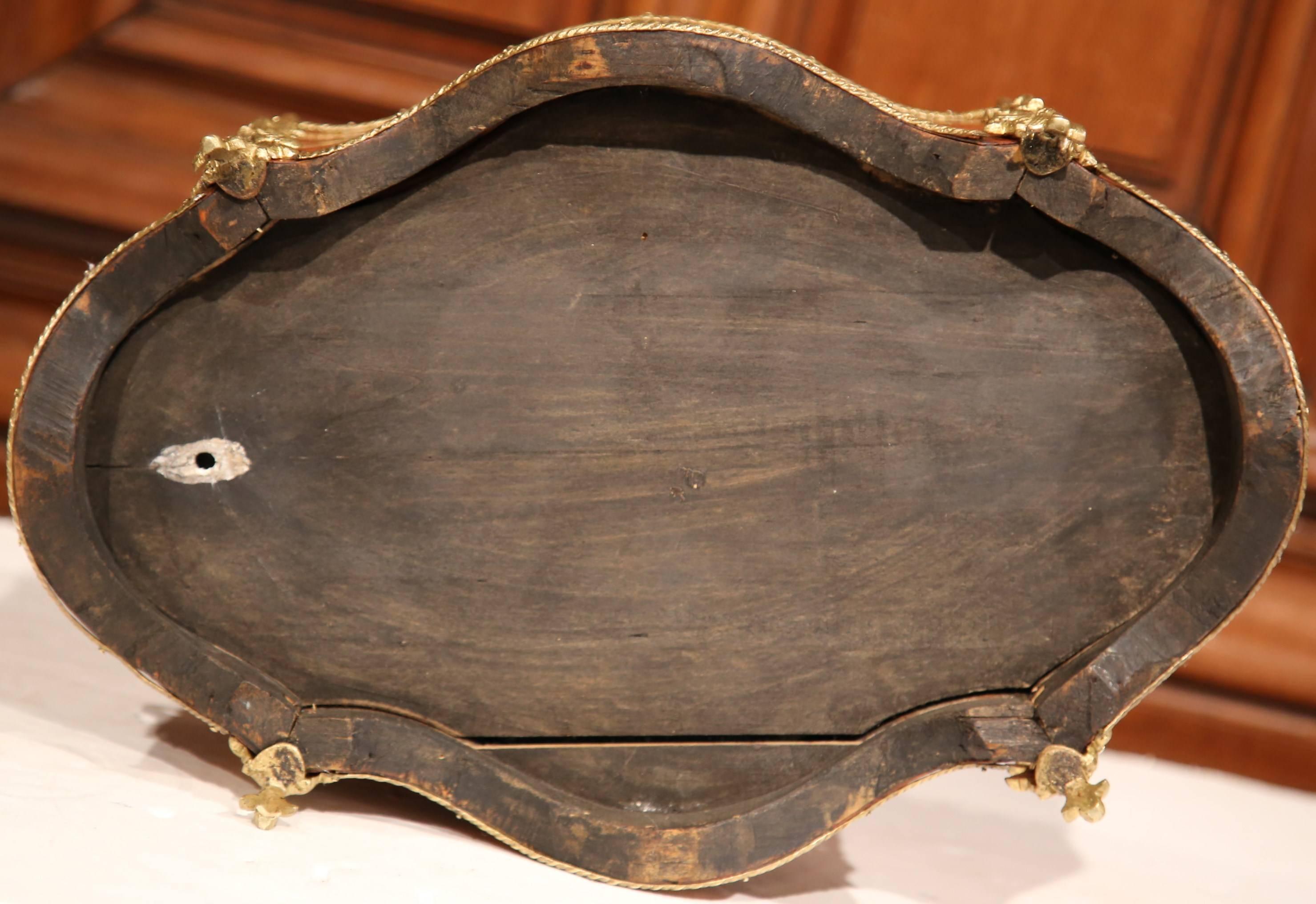 19th Century French Oval Rosewood Jardinière with Marquetry and Bronze Mounts 5