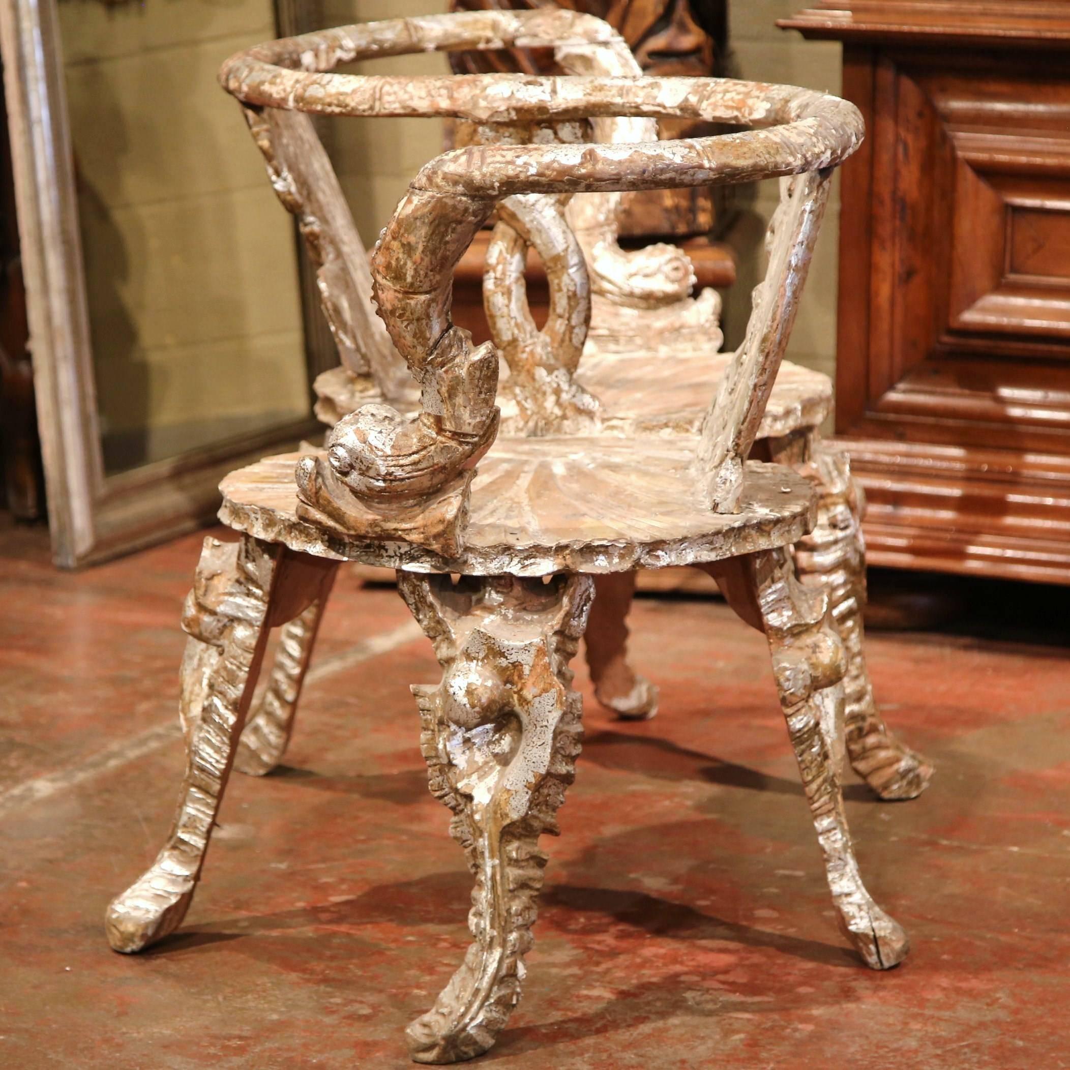 antique courting chair