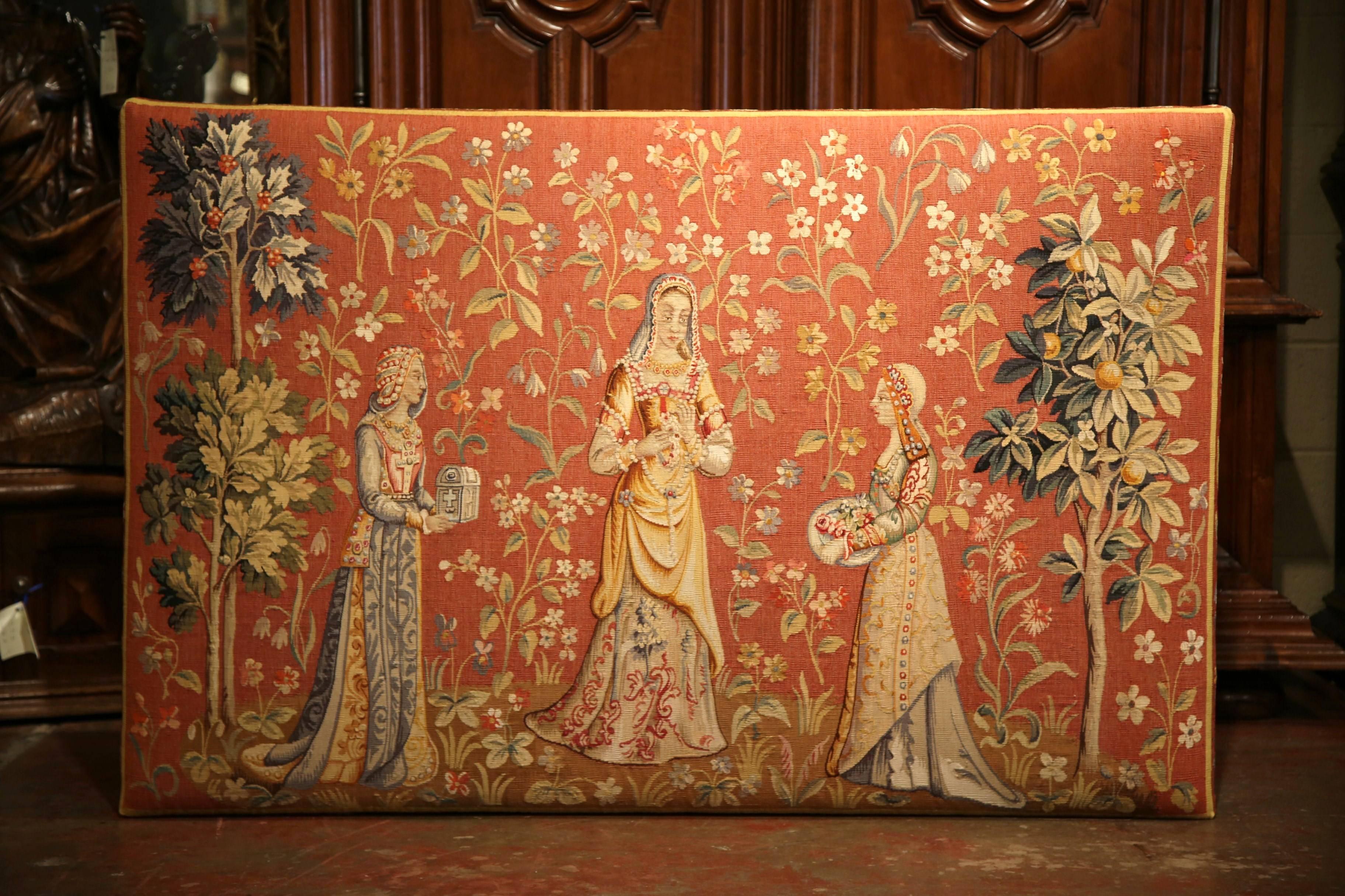 tapestry ottoman