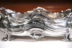 19th Century French Louis XV Silver Plated over Pewter Jardinière