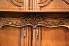 19th Century French Carved Walnut Decorative Hanging Shelf from Normandy