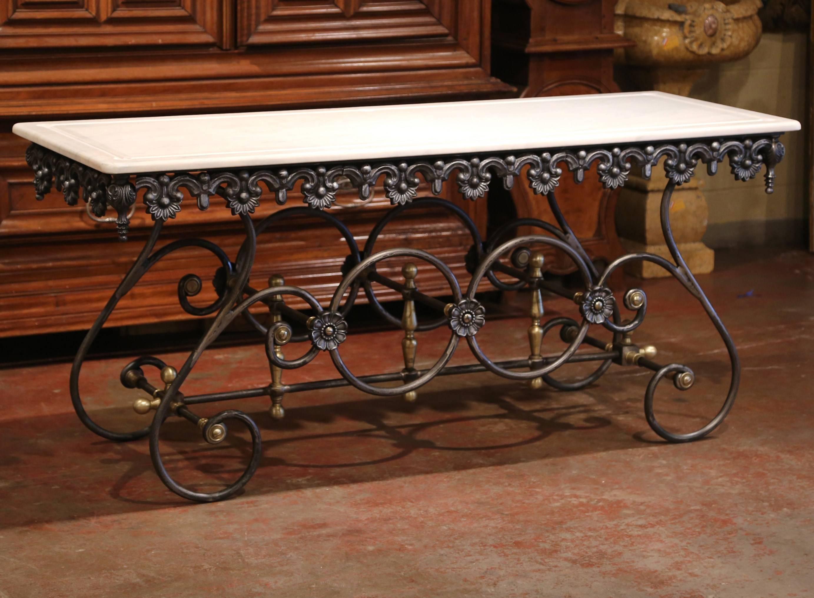 This large pastry table from France would add the ideal amount of surface space to any kitchen. The 