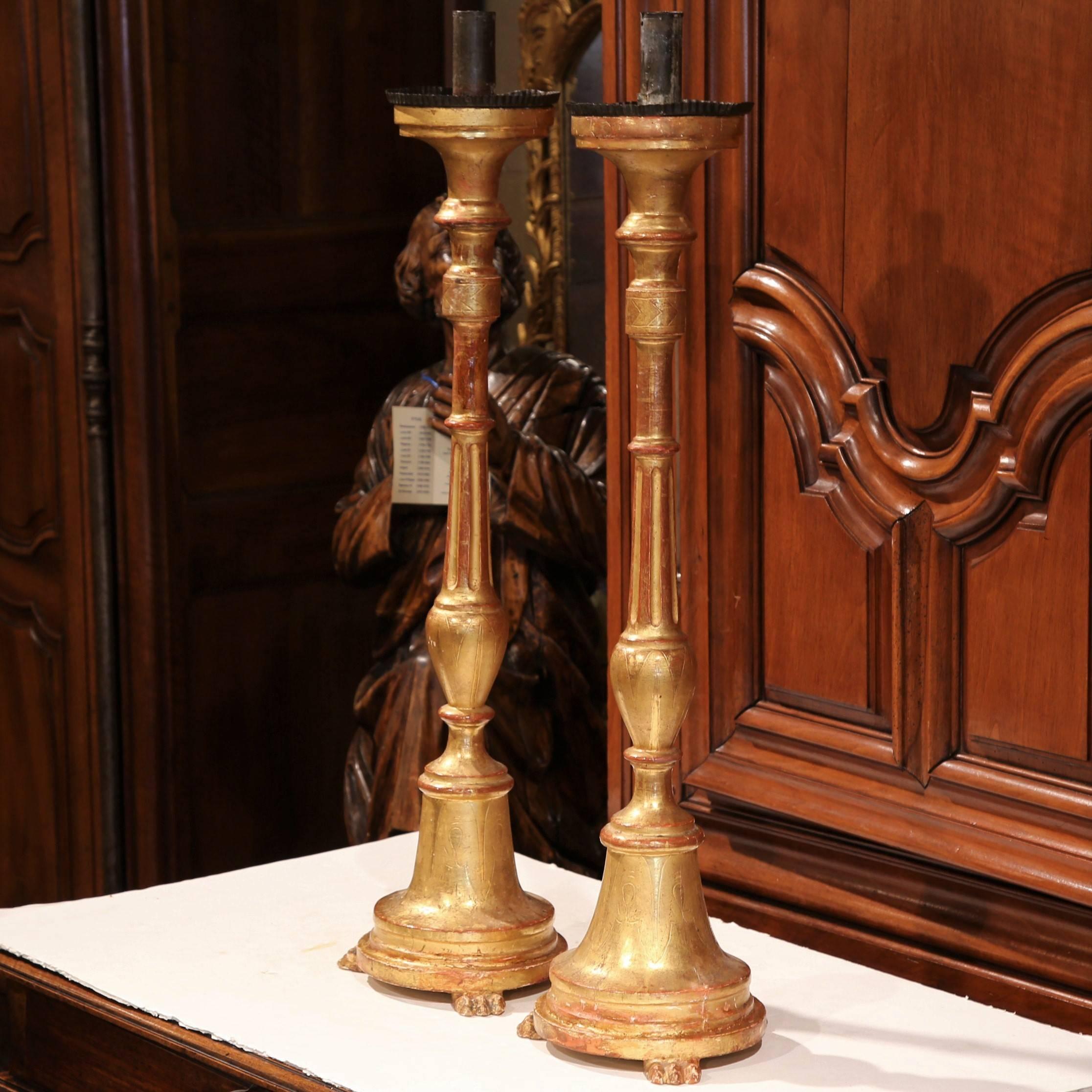 antique altar candlesticks