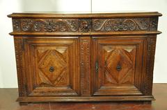 Antique French Walnut Buffet from Southwest France