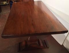 18th Century Walnut Italian Trestle Table