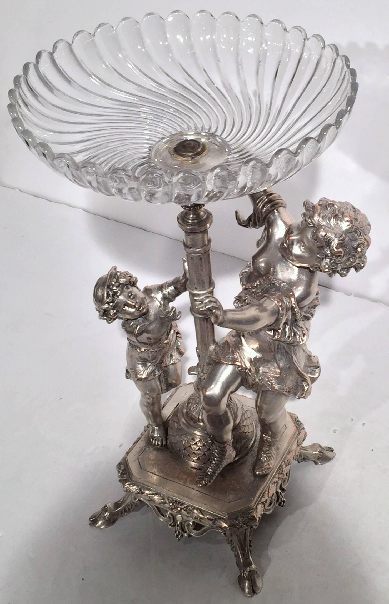 French Silvered Bronze 