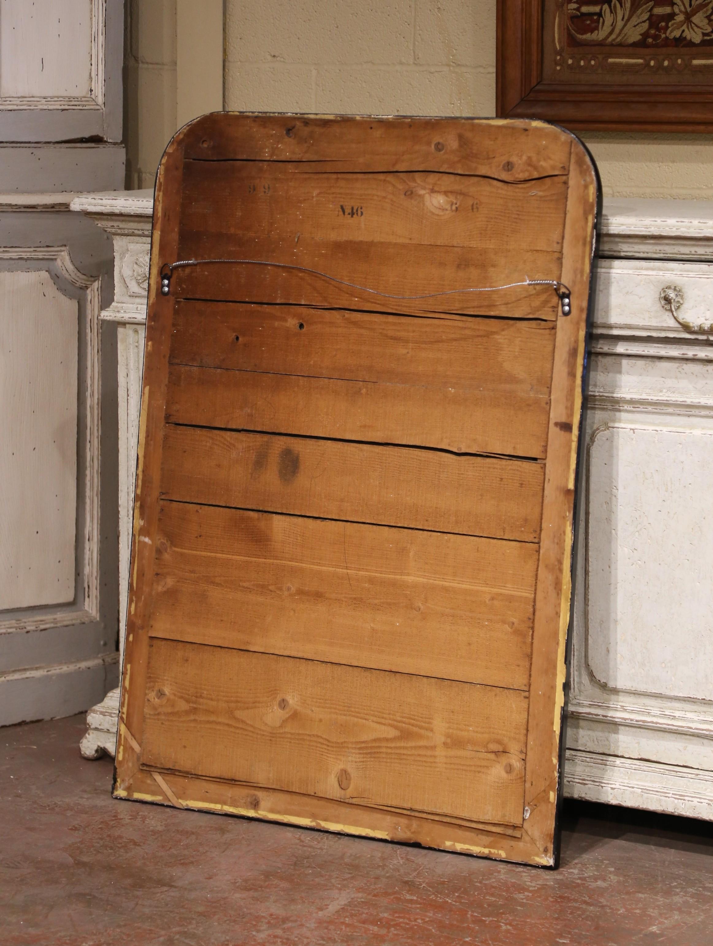 XIXe siècle Miroir à deux tons, doré et noirci, Louis Philippe, France, 19e siècle en vente
