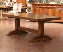Early 20th Century French Oak Monastery Refectory Dining Table
