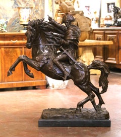 Important Early 20th Century French Bronze Sculpture of Napoleon on Horseback