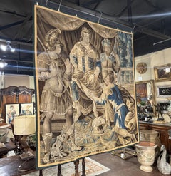 Mid-18th Century French Aubusson Historical Tapestry of Alexander the Great