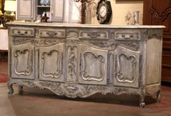 Early 20th Century French Louis XV Painted Four-Door Enfilade from Provence