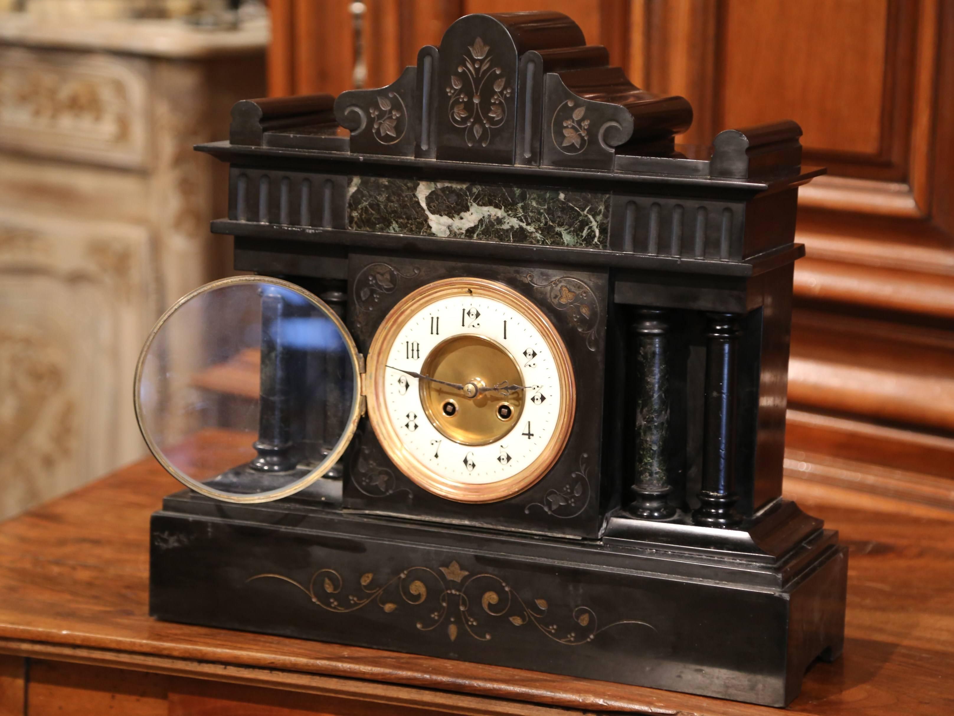 old marble clock