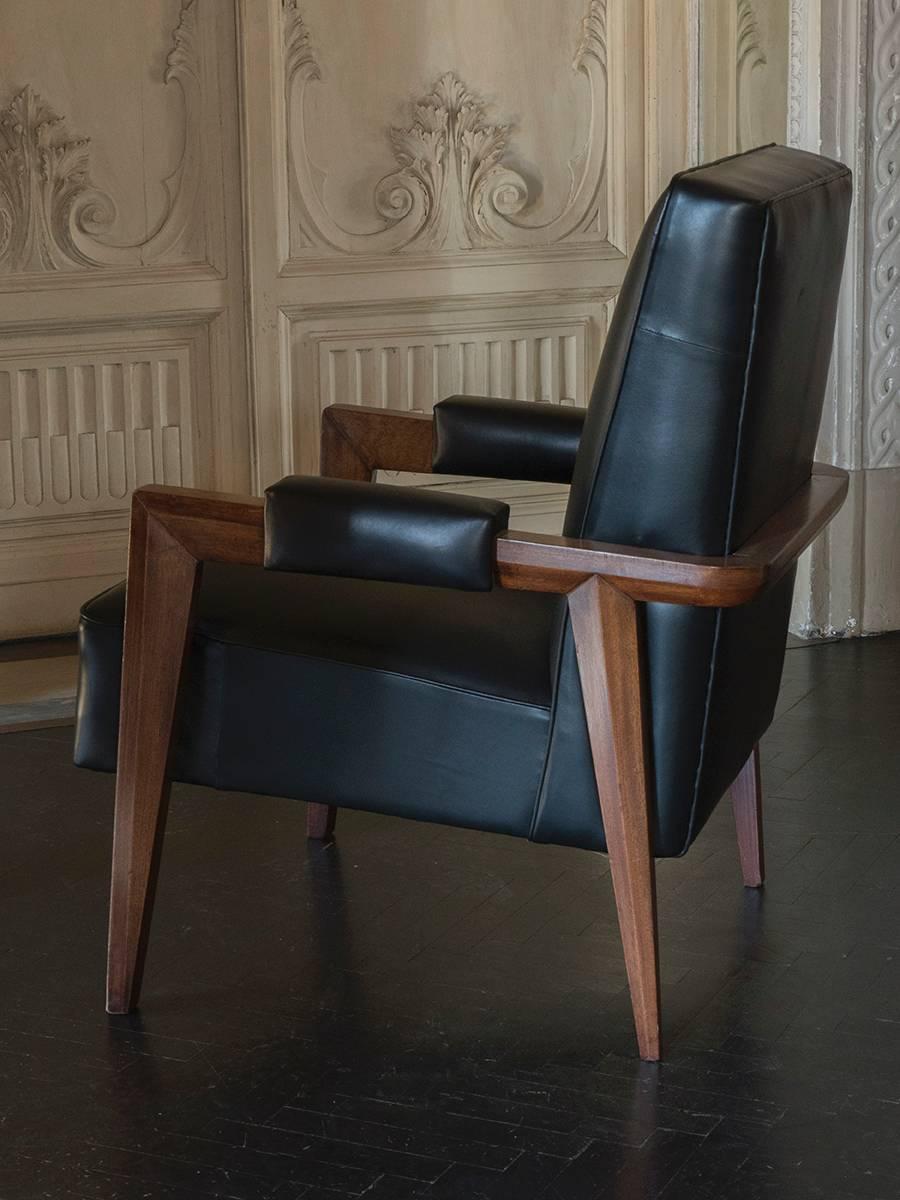 1950s Maxime Old Pair of Armchairs In Excellent Condition In Firenze, IT