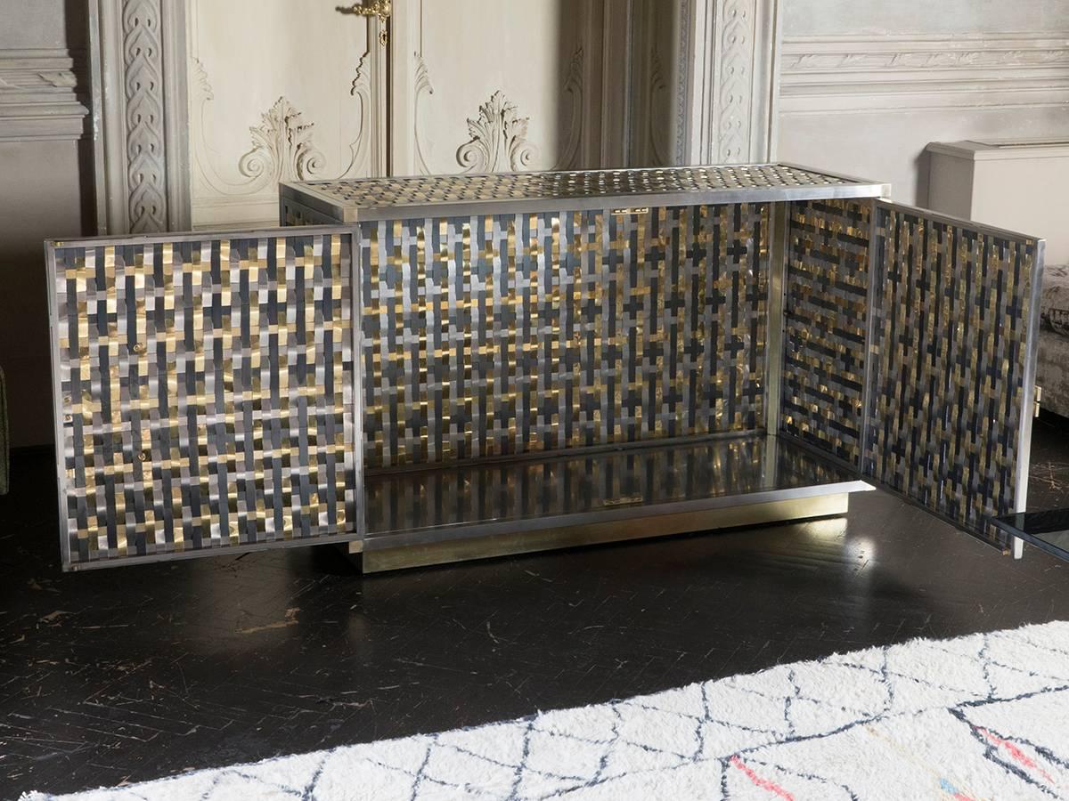 Intreccio Steel, Iron and Brass Band Cabinet Flair Edition 3