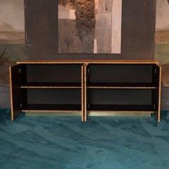 Flair Edition Gold Straw Marquetry Sideboard