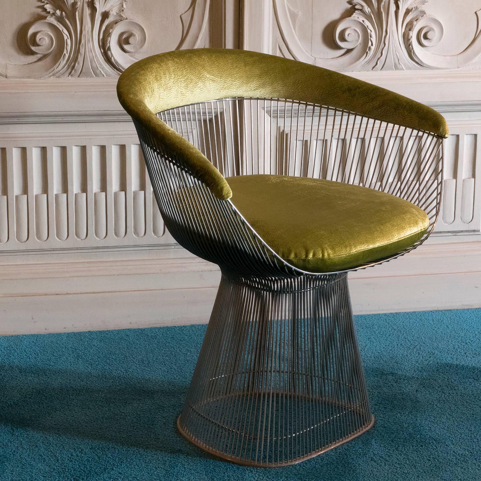 Late 20th Century Pair of Warren Platner by Knoll Dining Chairs