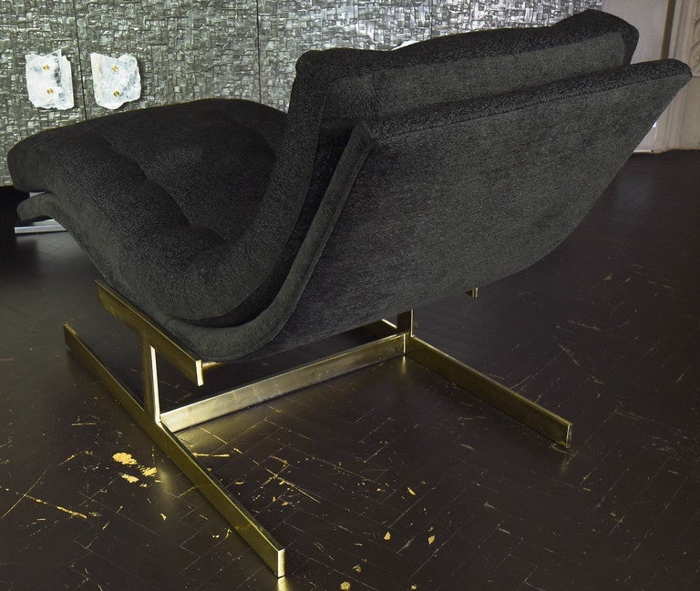 Milo Baughman Attributed Chaise Longue at 1stdibs