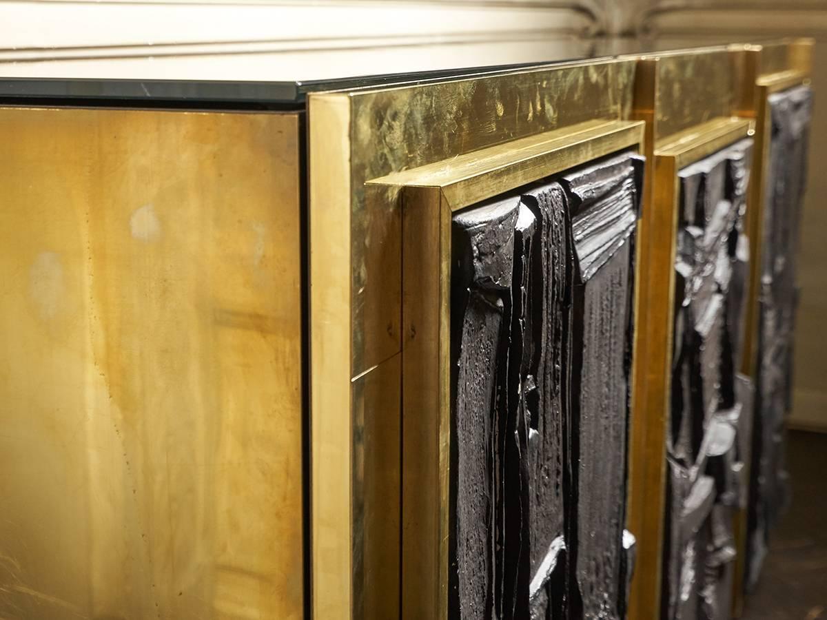 Brass Sculptural Contemporary Collection Sideboard