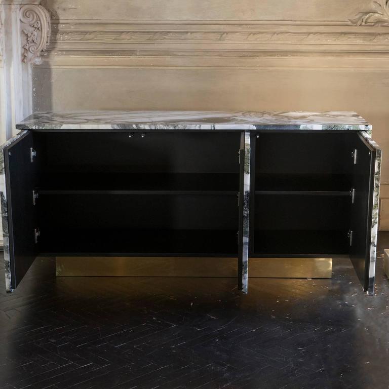 Flair Edition One of a Kind Ice Connect Marble Sideboard at 1stDibs