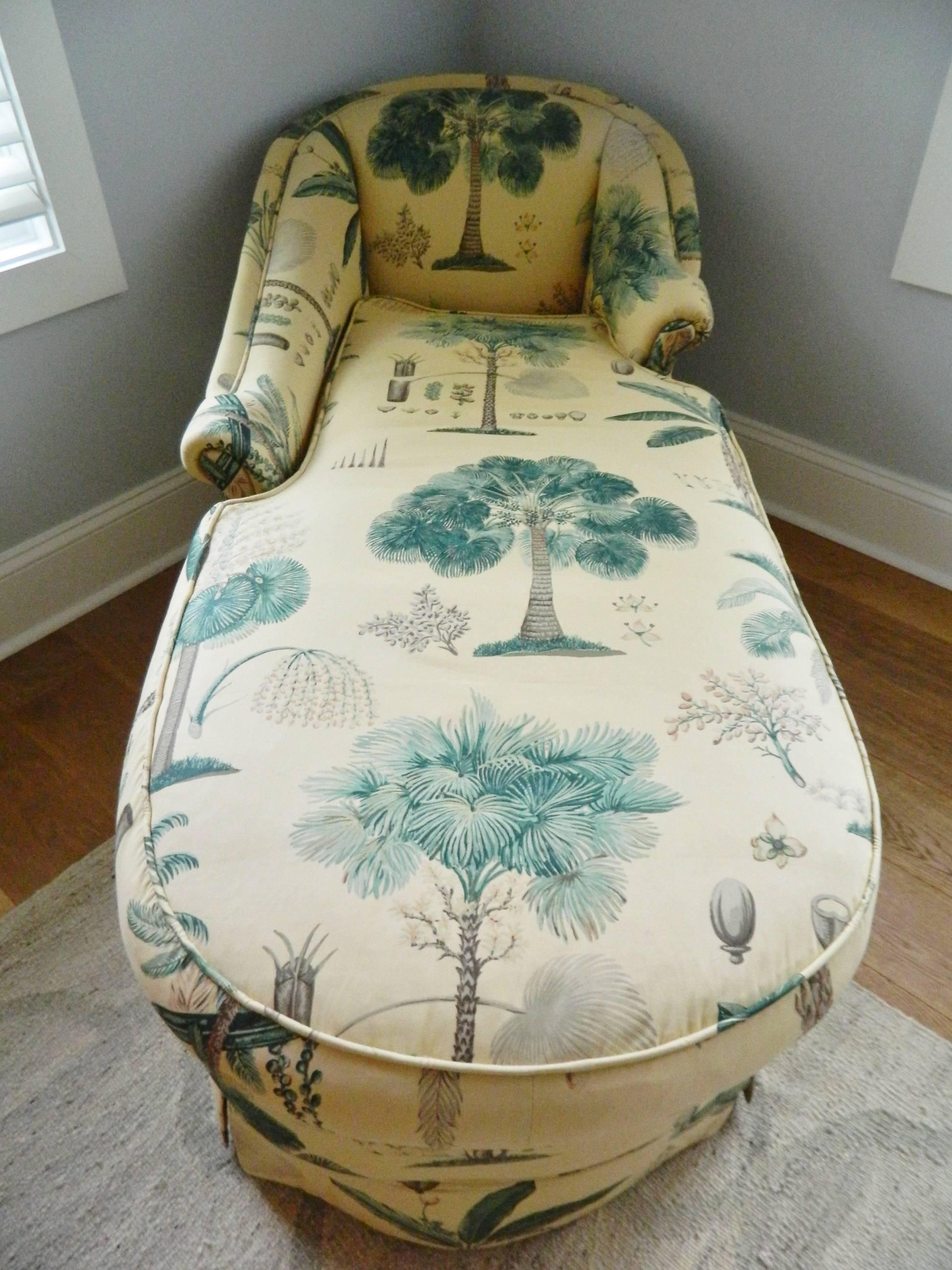 Upholstered Chaise Lounge, Mid-20th Century 3