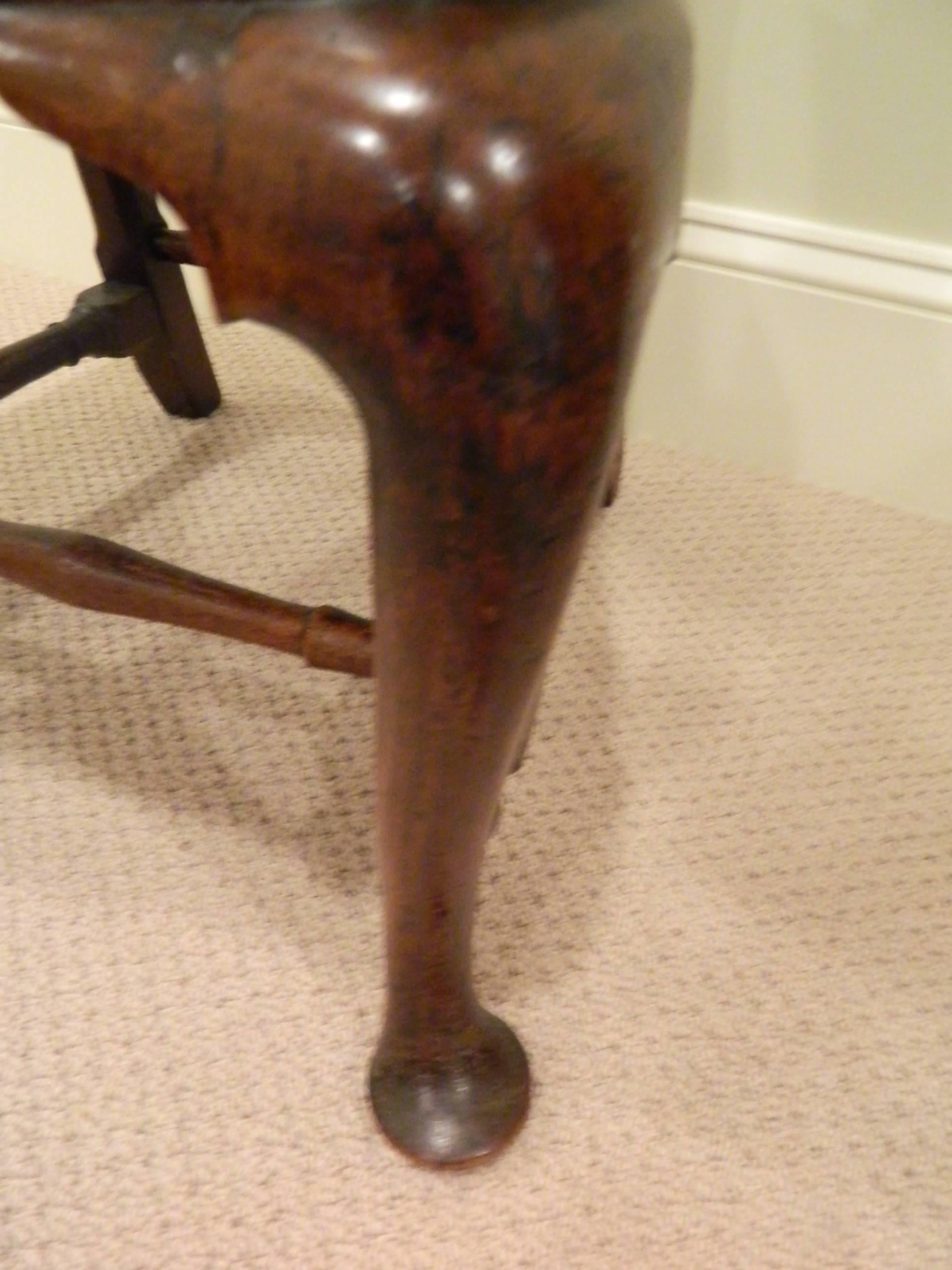 American Queen Anne Walnut Side Chair, New England, circa 1740-1760 3