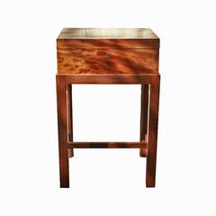 English Mahogany Box on a Latter Stand, 19th Century 11