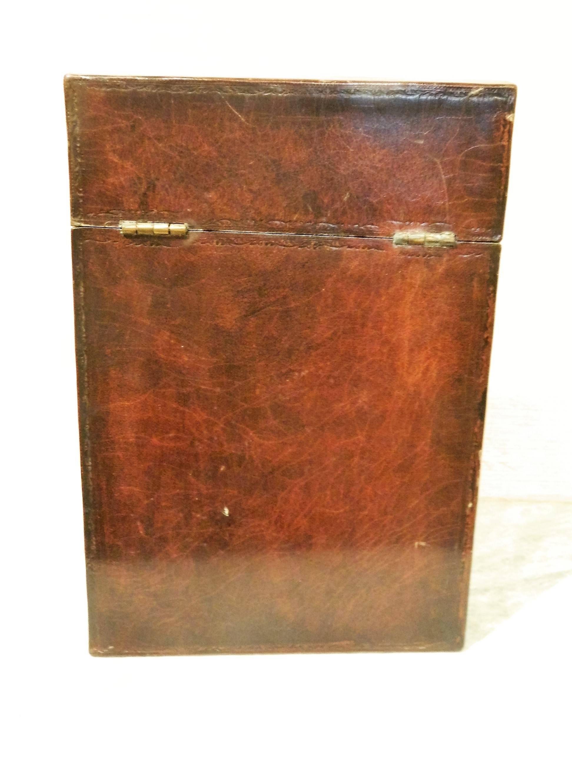 Leather box by Maitland Smith, mid-20th century.
                      