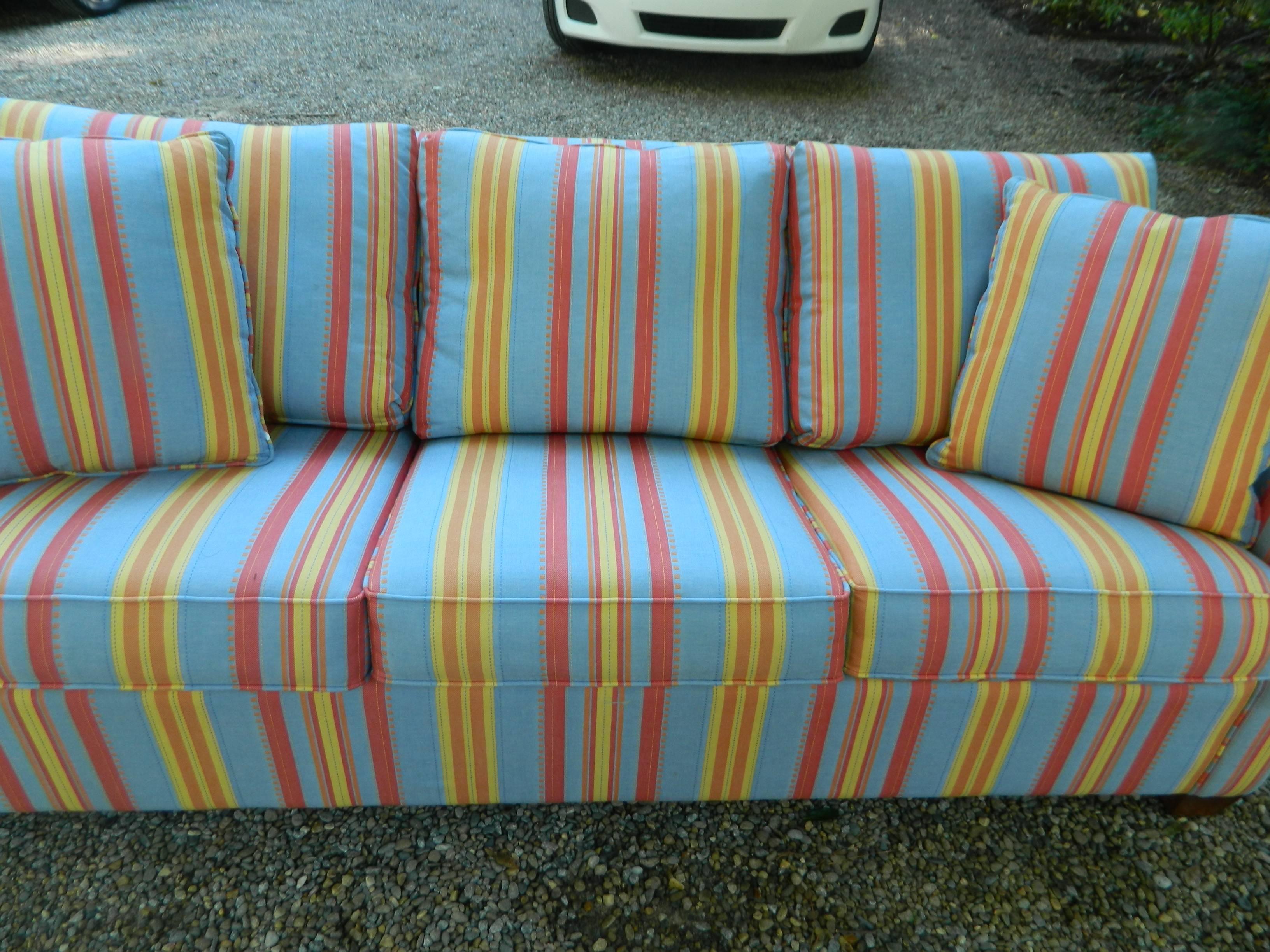 striped sofa bed