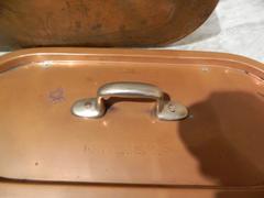 French Copper Fish Poacher with Handles and Lid, 19th Century