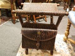 Set of Four Folding Stools with Leather Seats by Stiles Brothers, 20th Century