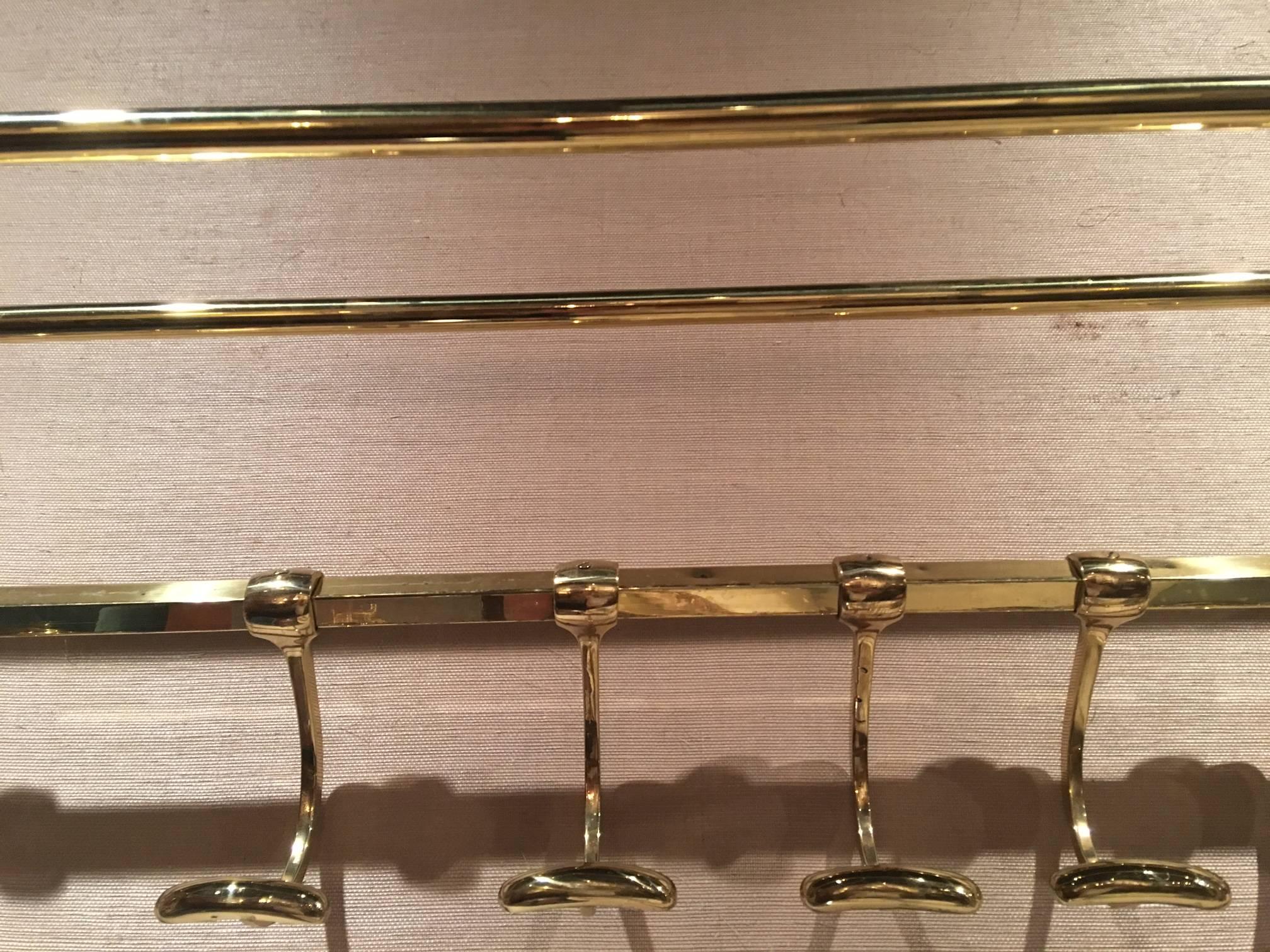 brass coat rack wall mounted