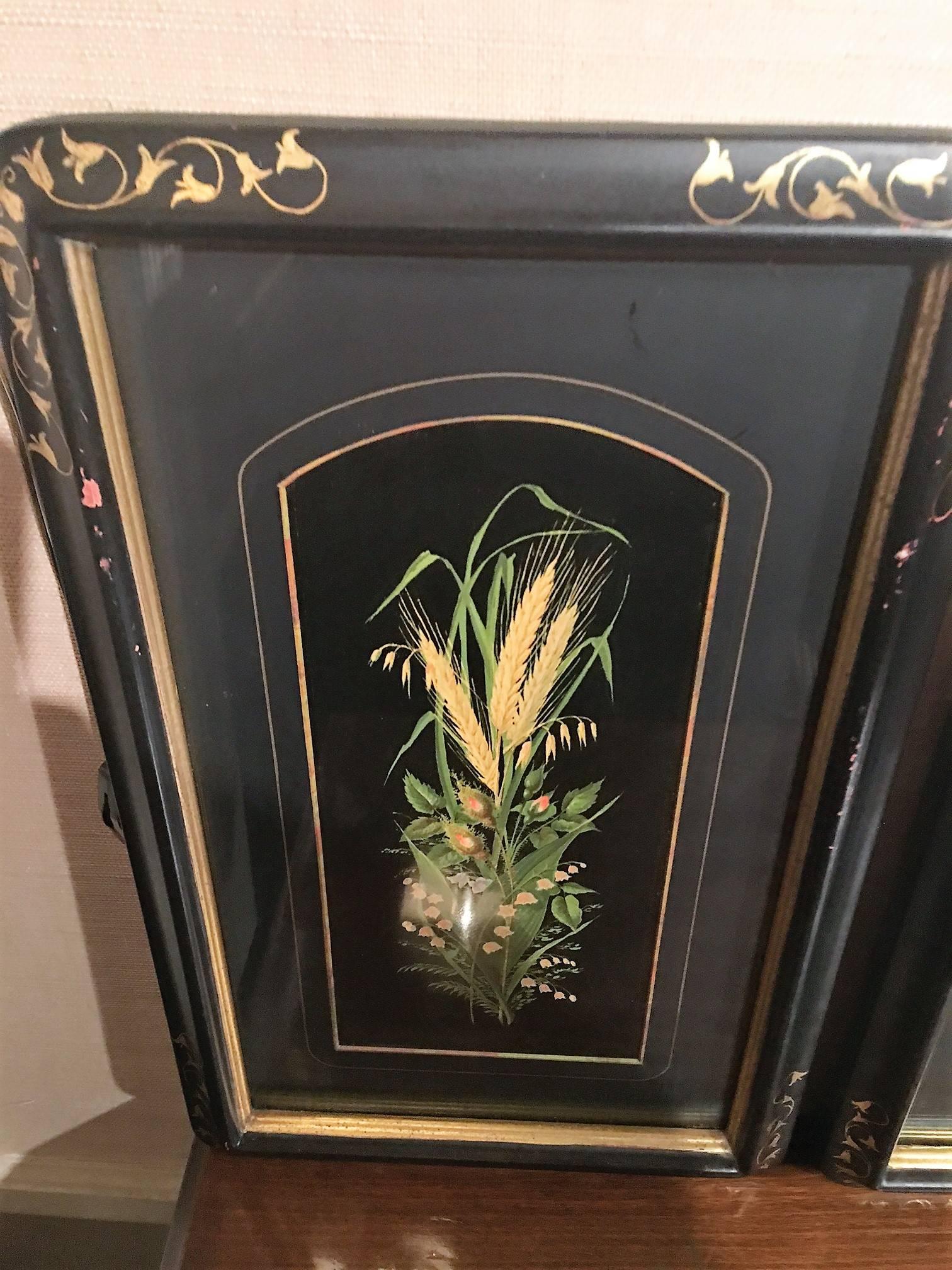 Set of Four Framed Botanical Prints, 19th Century In Good Condition In Savannah, GA