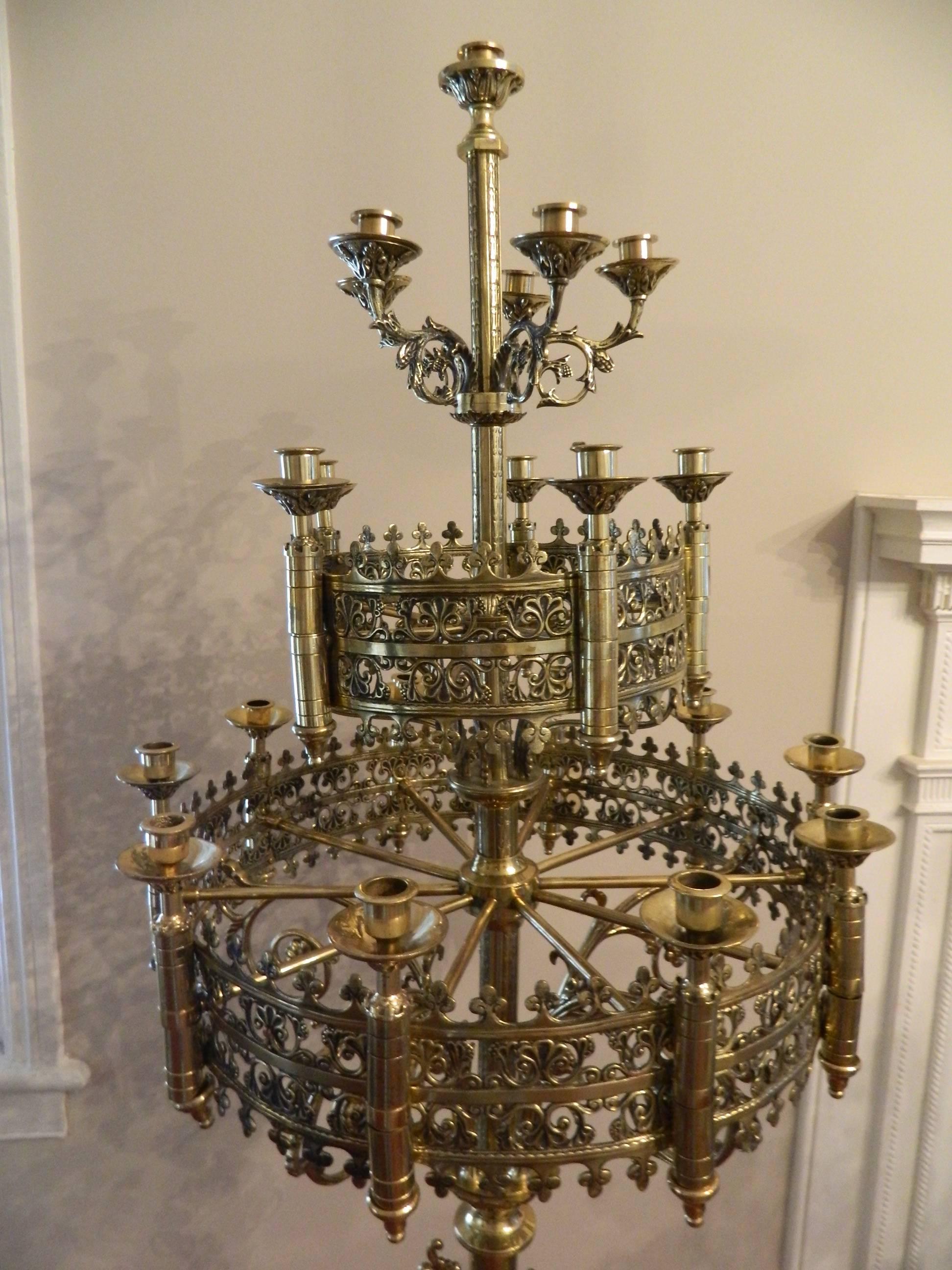 large floor standing candelabra