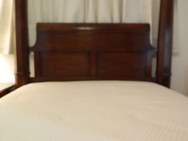 Mahogany American Four Poster Bed from a Madison, Georgia Plantation, circa 1890