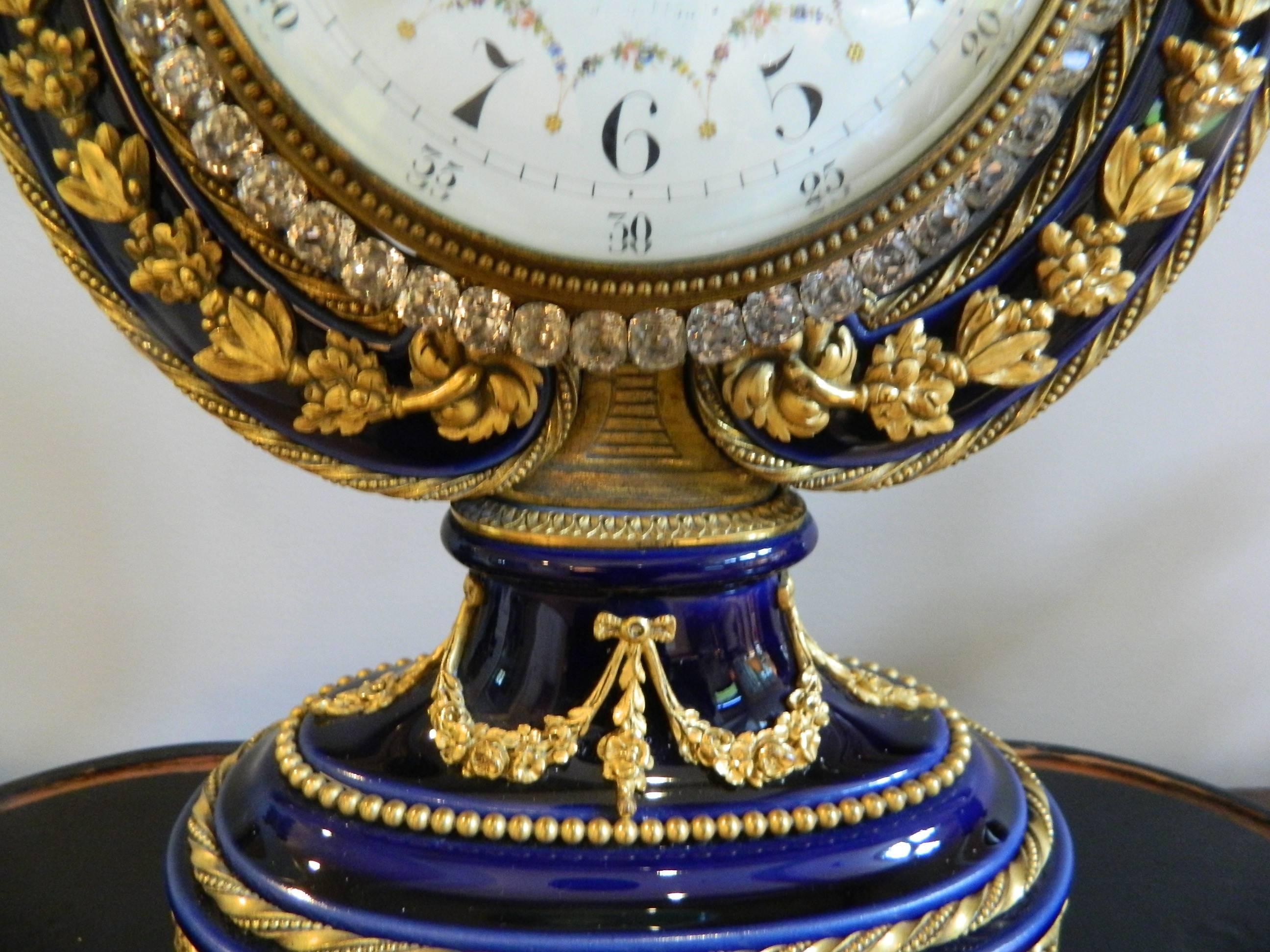 French Lyre Mantel Clock with Glass Dome, Third Quarter of the 19th Century 4