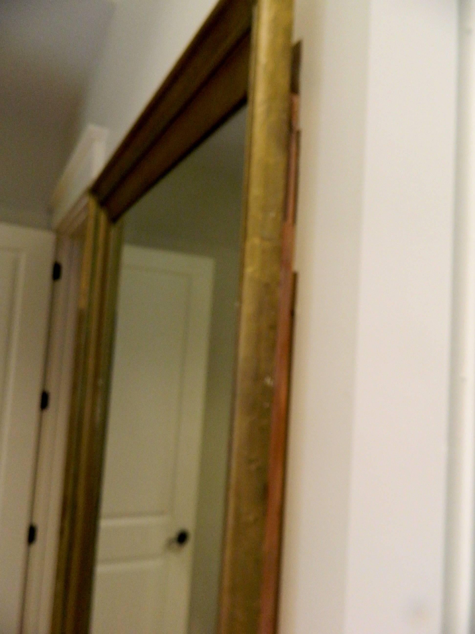 American Large Painted Wood Mirror, 20th Century For Sale