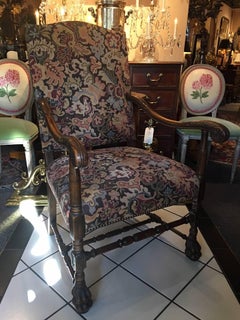 Pair of Carved Flemish Armchairs, 19th Century