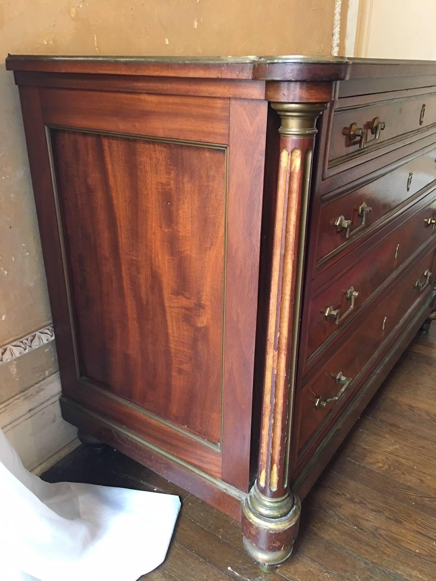 French Empire Style Four-Drawer Napoleonic Commode, circa 1850 3