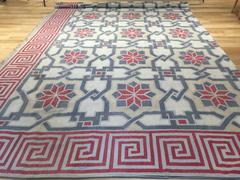 Early 20th Century Indian Floral Dhurrie