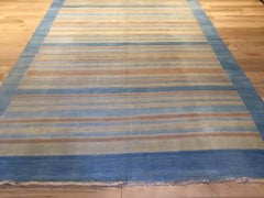 Mid-20th Century Striped Indian Dhurrie