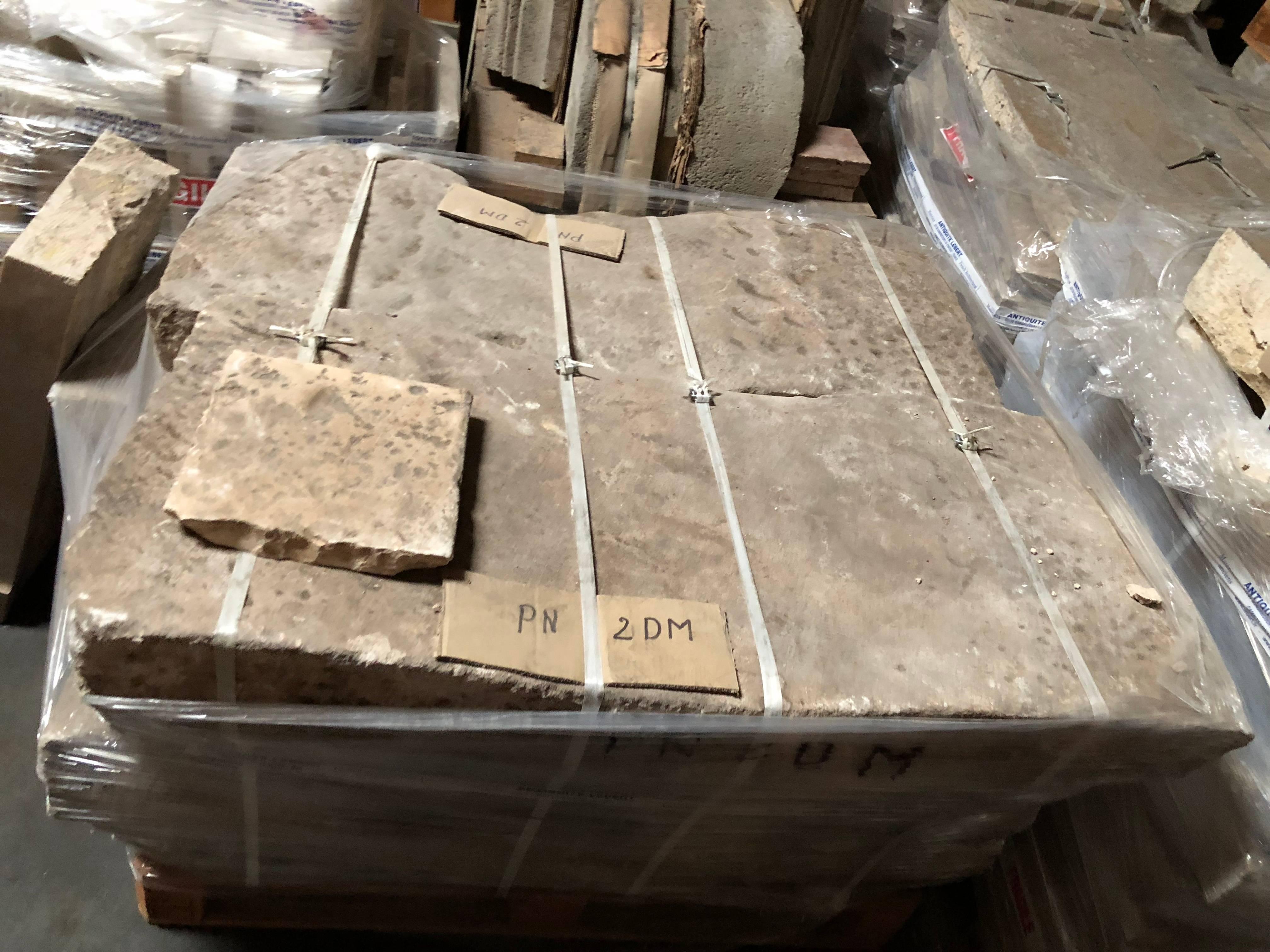 French Antique Flooring Terra Cotta Stone, 18th Century, France In Good Condition For Sale In LOS ANGELES, CA