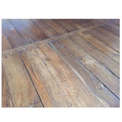 French Antique Flooring Wood Oak, Original Floor, 18th Century