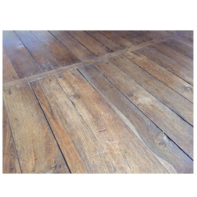 French Antique Flooring Wood Oak, Original Floor, 18th Century For Sale