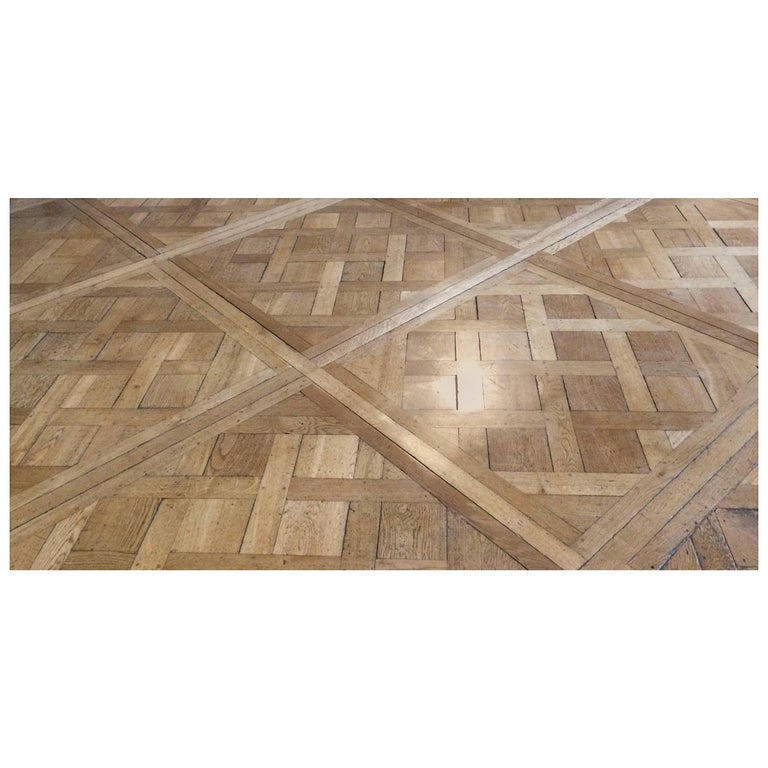French Flooring Parquet De Versailles Solid Wood Oak from France, 20th