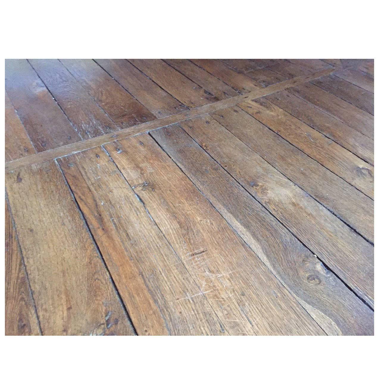 An authentic and original French antique flooring (floors) in wood 