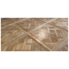 French Flooring Parquet De Versailles Solid Wood Oak from France, 20th Century
