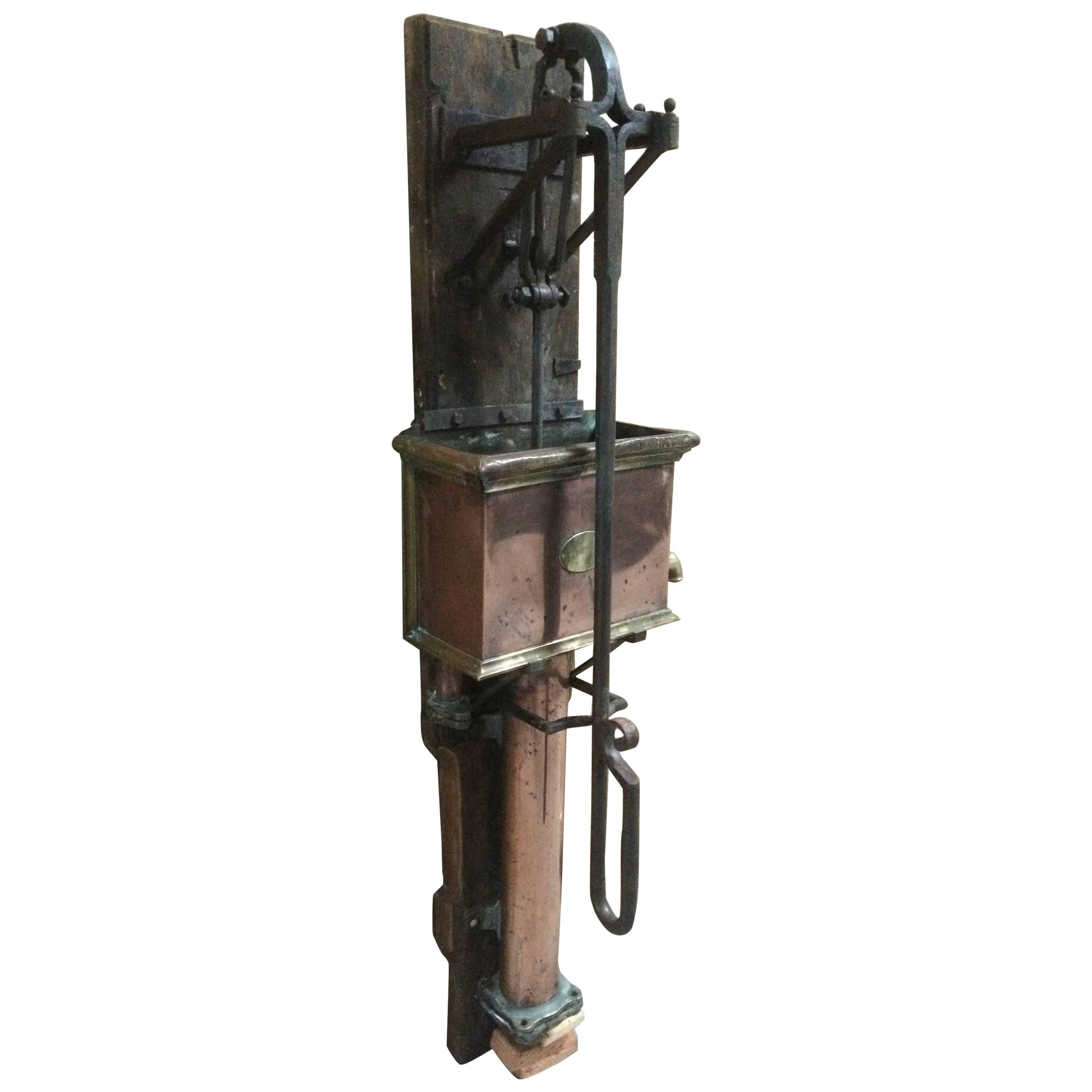 French Antique Fountain Water Pump, 19th Century, France For Sale