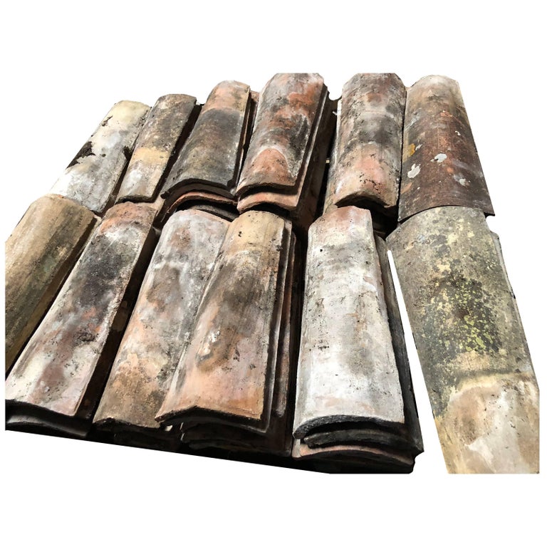 French Antique Roof Tiles From Provence 19th Century France For French Antique Roof Tiles From Provence 19th Century France For