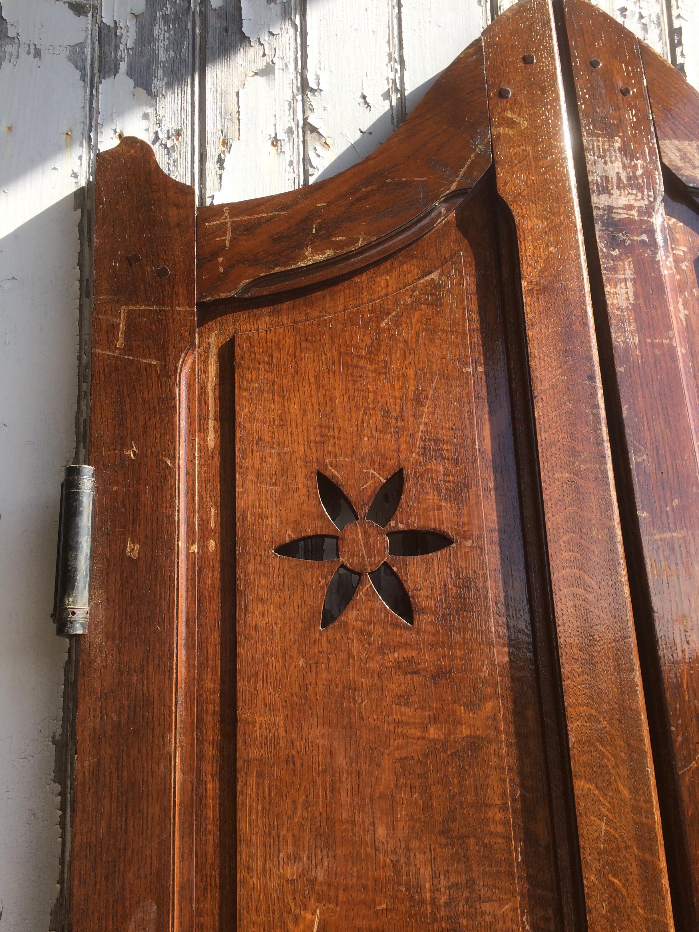 French Antique Solid Wood Door, 19th Century, France (Französisch) im Angebot