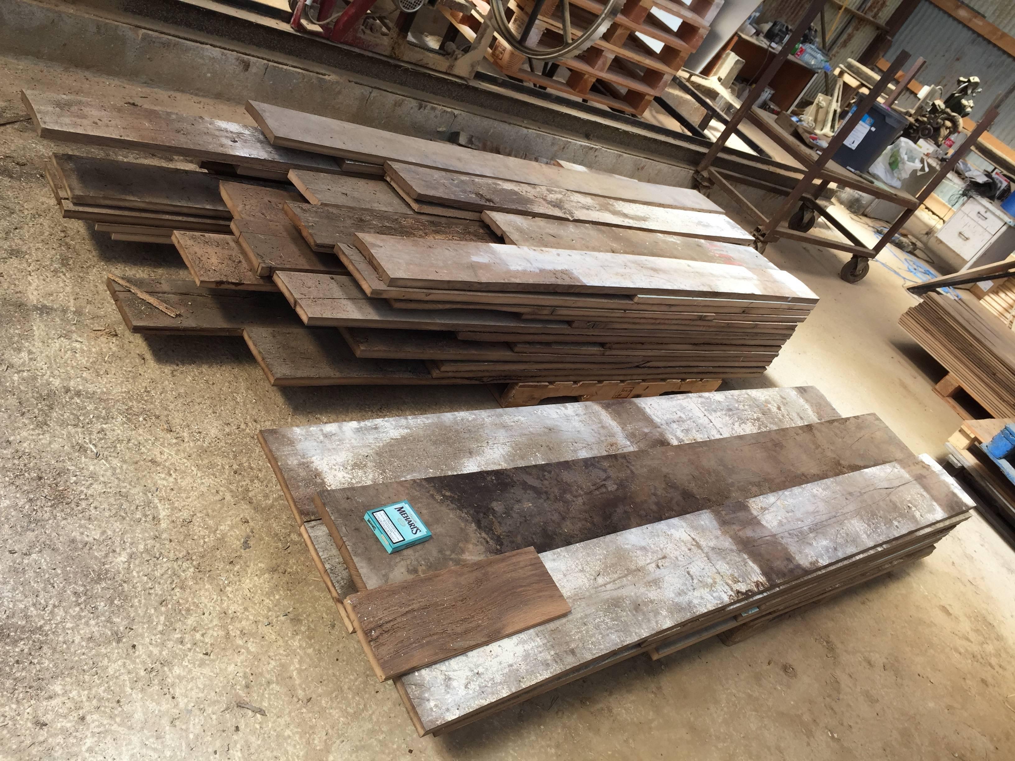 Reclaimed French Wood Oak Flooring from France For Sale 1